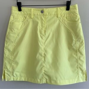 NVO by Lanctot Golf Skort Yellow Size 4